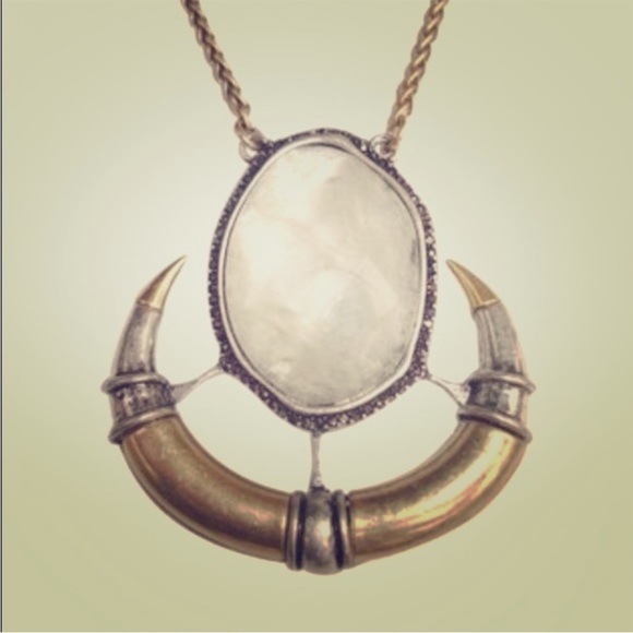 Lucky Brand Jewelry - Lucky Brand Organic Stone Horn Pendant Necklace